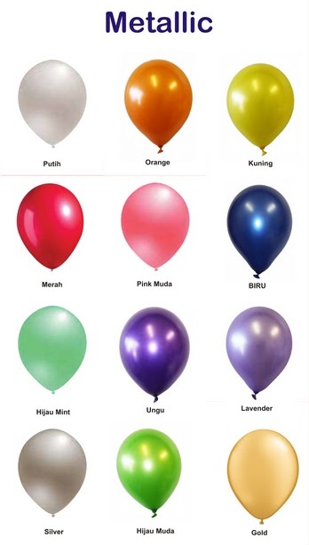 balon latex metalik