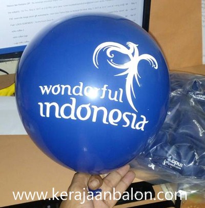Balon Sablon Wonderfull Indonesia