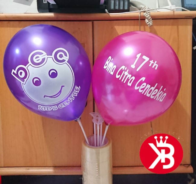 Balon Sablon Tarakan Eceran