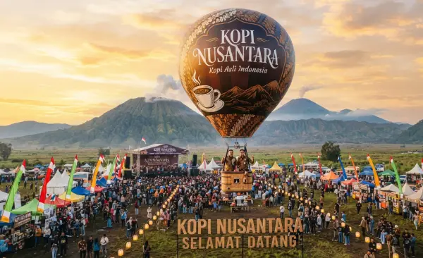 Balon Udara Samarinda menjadi daya tarik produk pada kegiatan promosi.