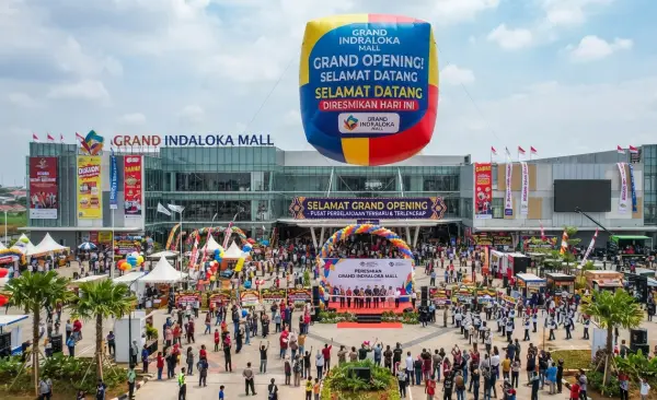 Balon Udara Balikpapan untuk acara grand opening mall.