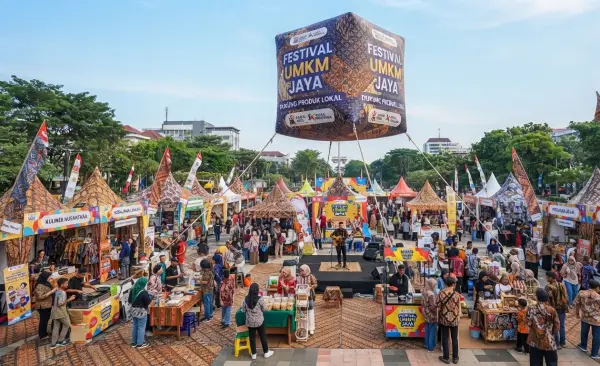 Balon Udara Banda Aceh pada saat acara festival kuliner.