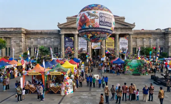 Balon Udara Banda Aceh digunakan pada acara pameran hewan.