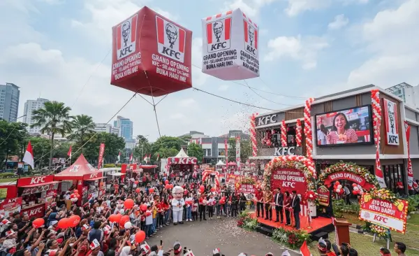 Balon Udara Bandung digunakan pada saat grand opening.