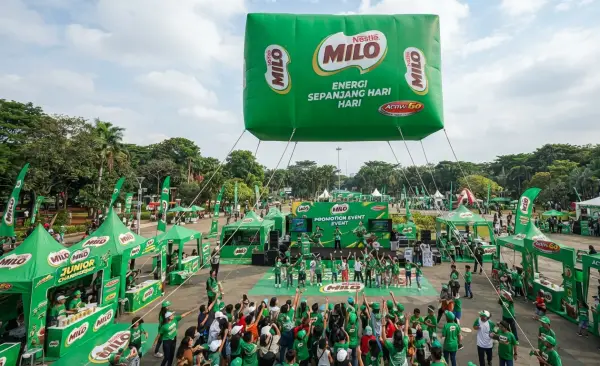 Balon Udara Bengkulu sebagai media promosi produk.